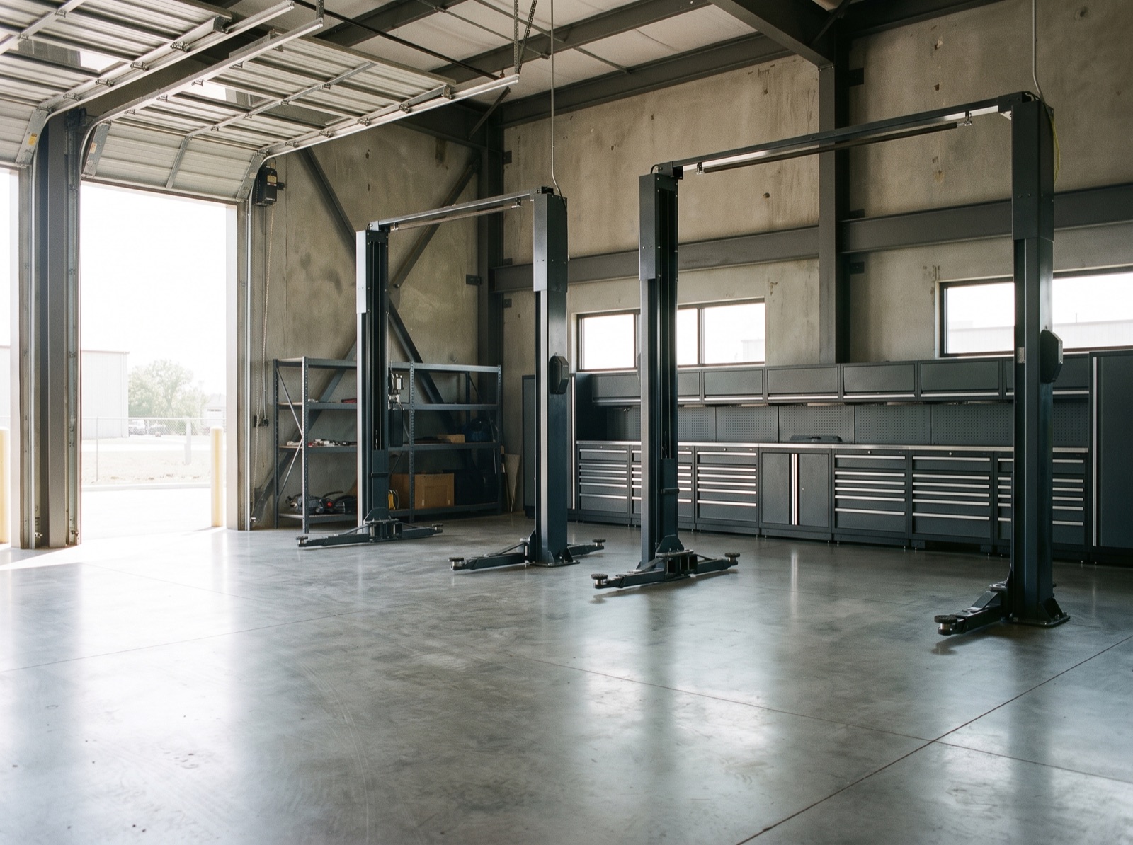 A clean service bay at Caper Auto Care