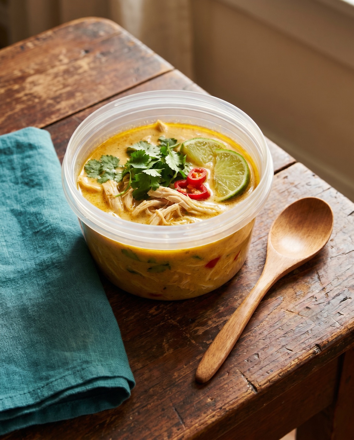 Thai Chicken Soup, freshly made