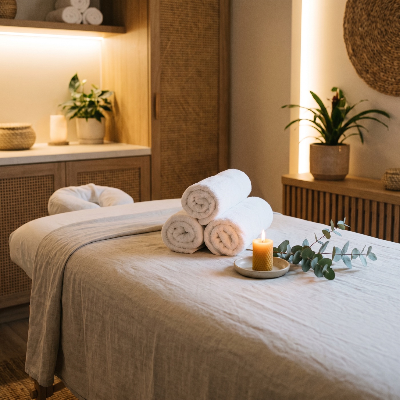 A relaxing treatment in progress