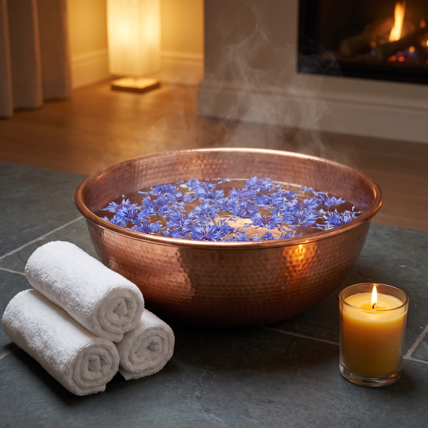A relaxing treatment in progress