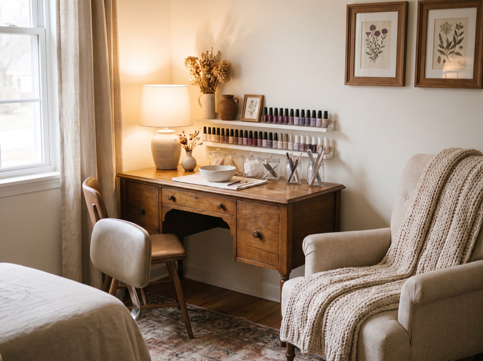 The interior of Nails By Kaur