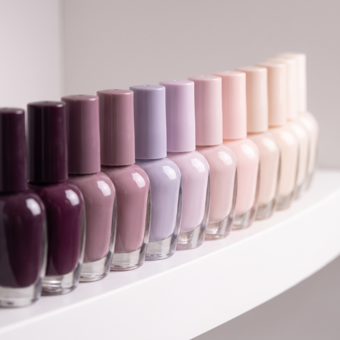 A wall of colours to choose from