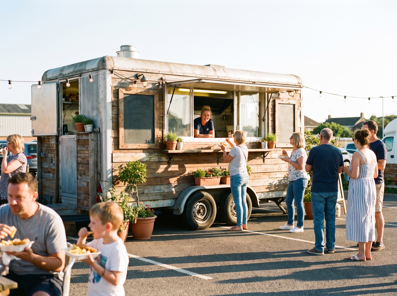 The trailer at Peelers Potatoes
