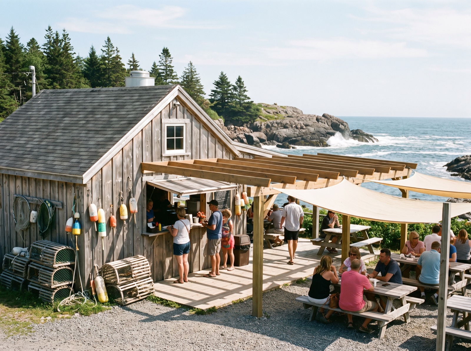 The shack at Peggy's Cove Food Factory