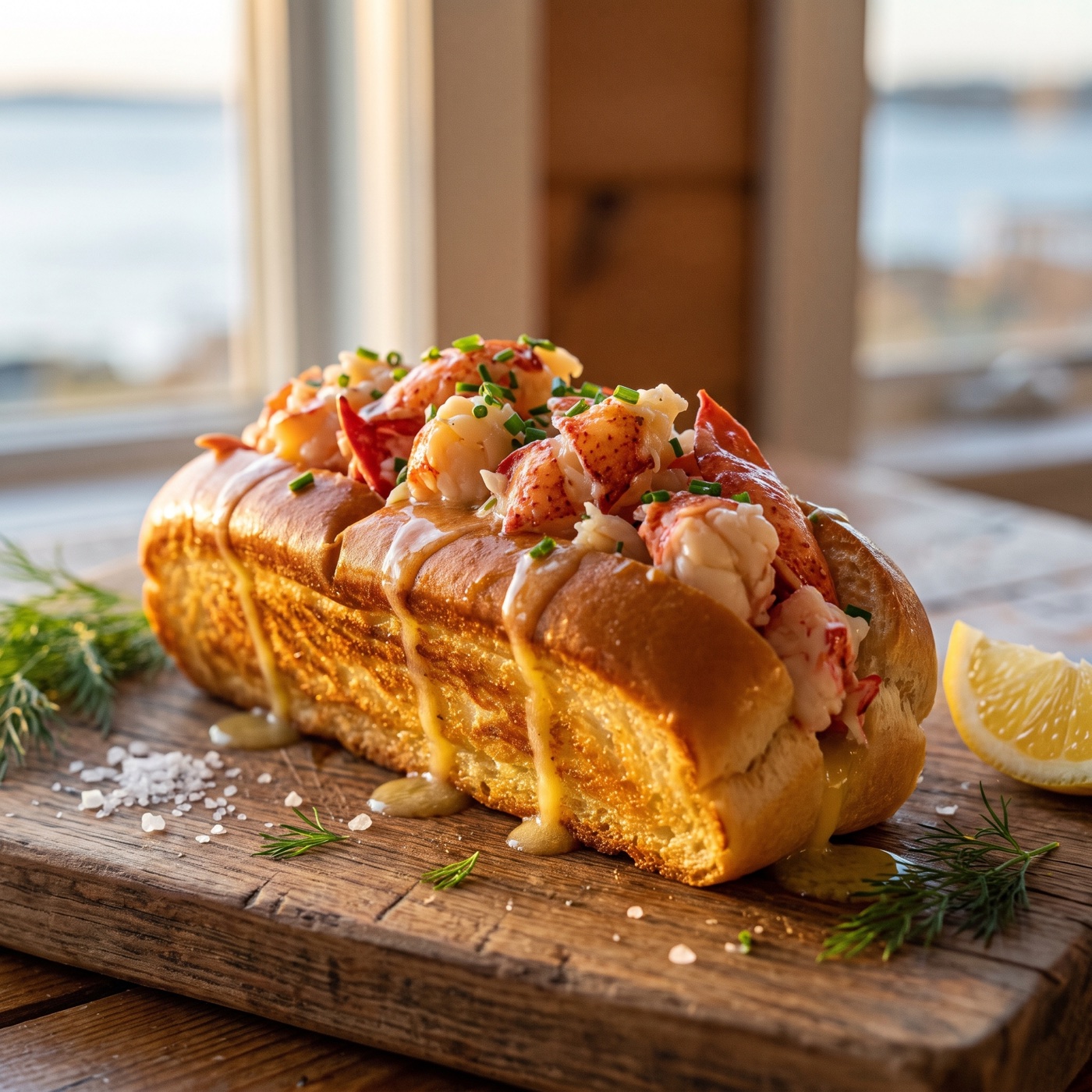 The lobster roll at Peggy's Cove Food Factory