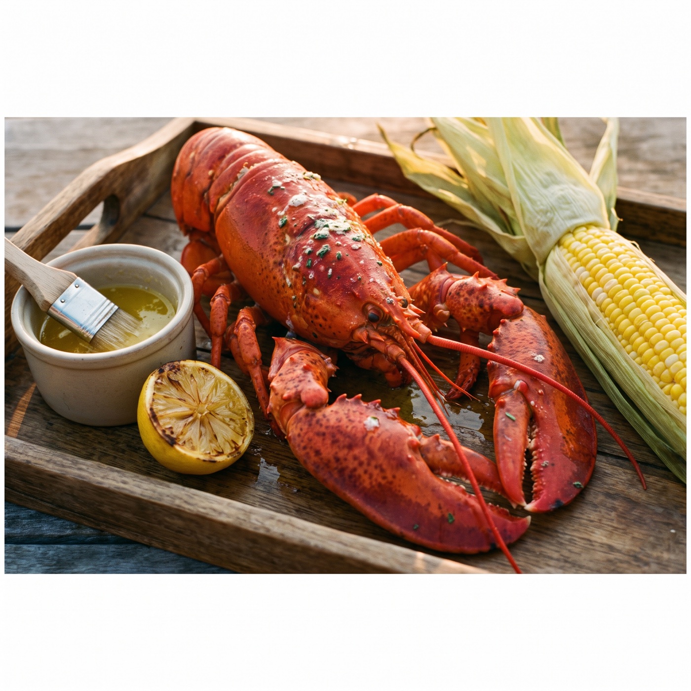 Lobster dinner at Peggy's Cove Food Factory
