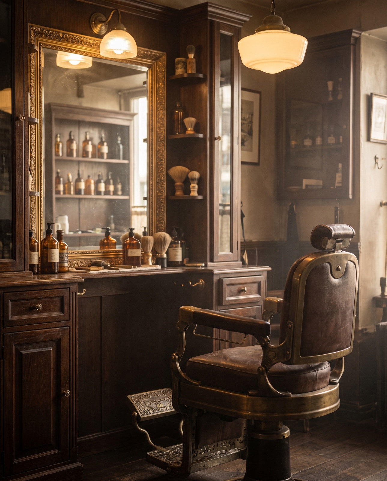 The interior of Phat's Barber Shop on Windsor Street