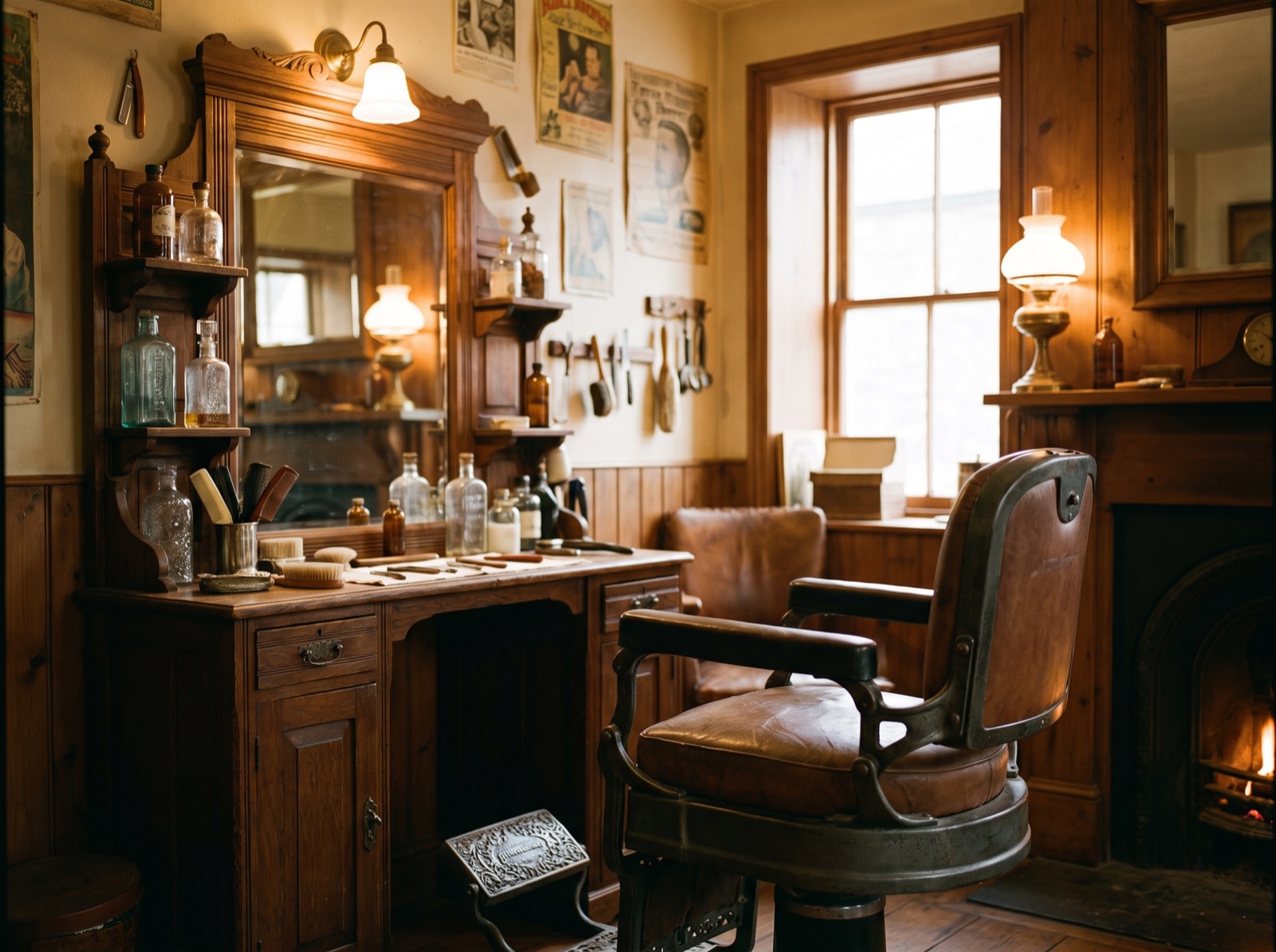 Inside Phat's Barber Shop